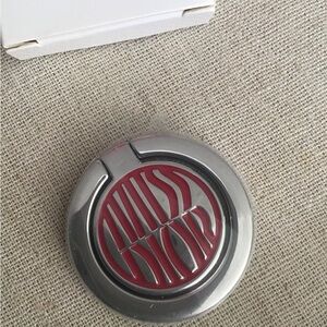 Miss Dior Silver and Red Smart Phone Ring.Brand.
